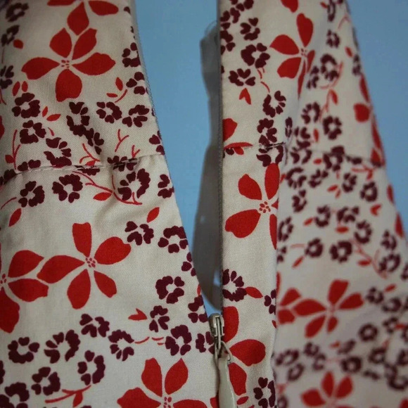 Gap Floral Mini Skirt Size 4 Side Zipper Front Pockets - Picture 12 of 12